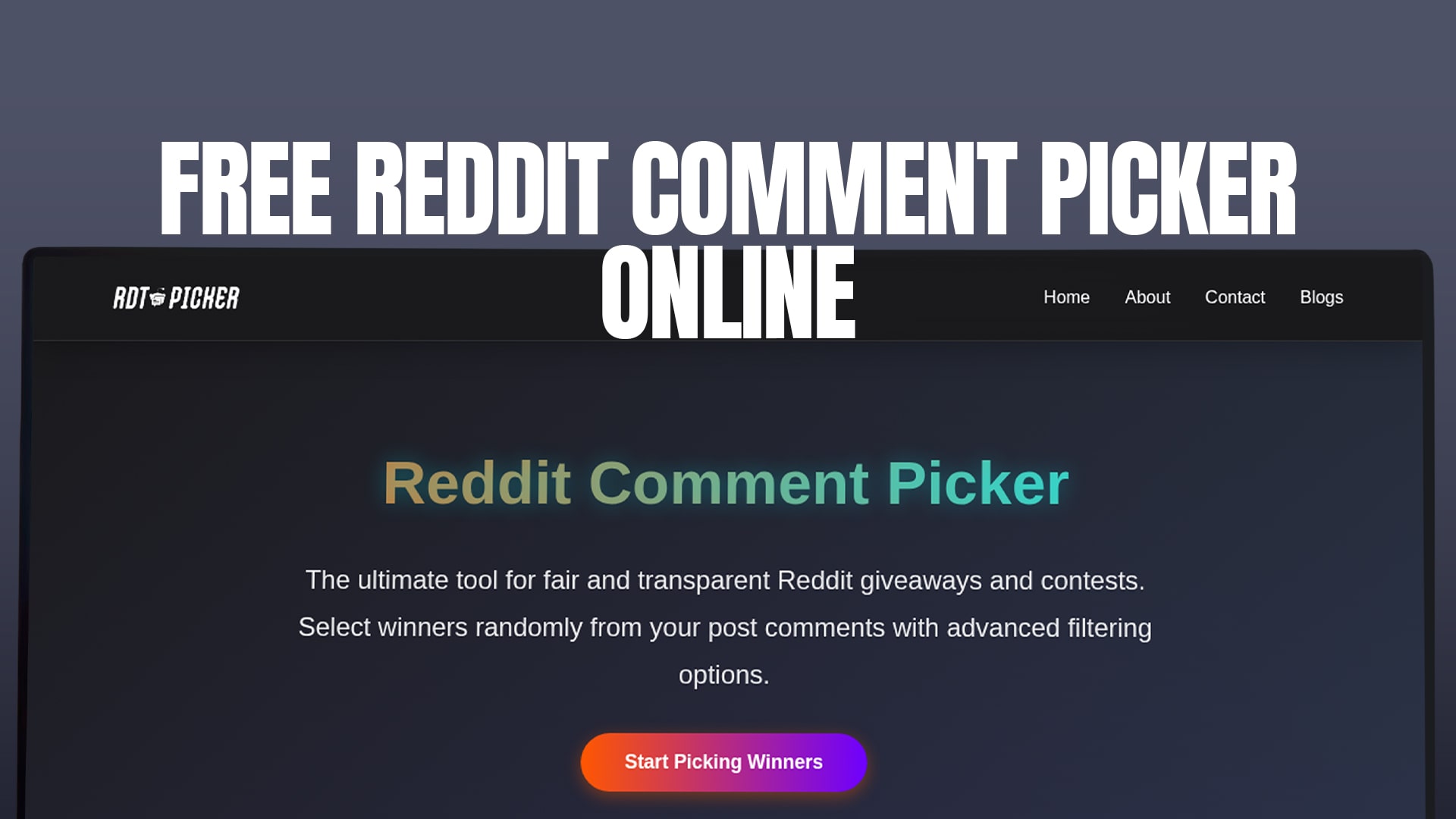 Free Reddit Comment Picker Online