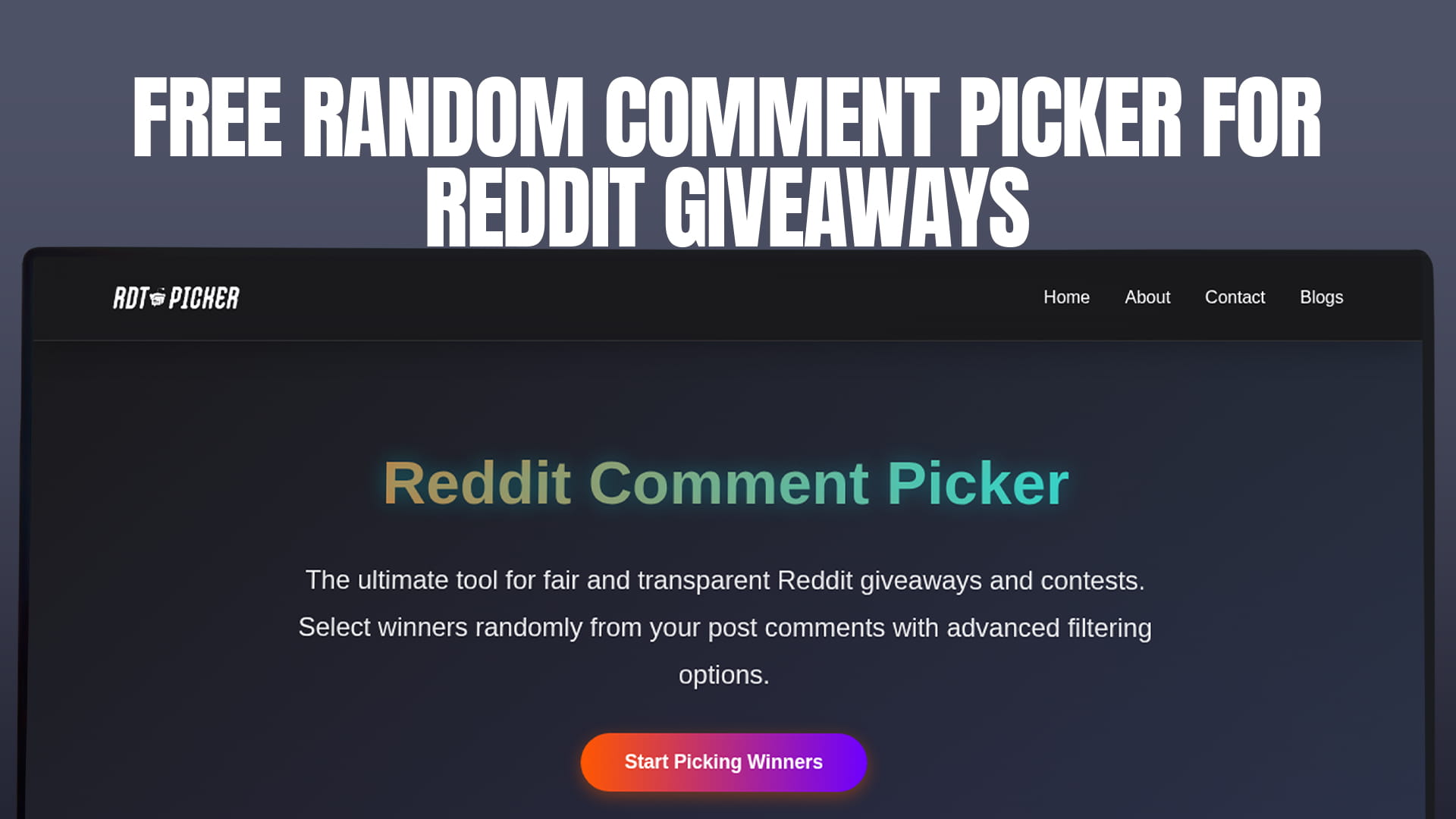 Free Random Comment Picker for Reddit Giveaways