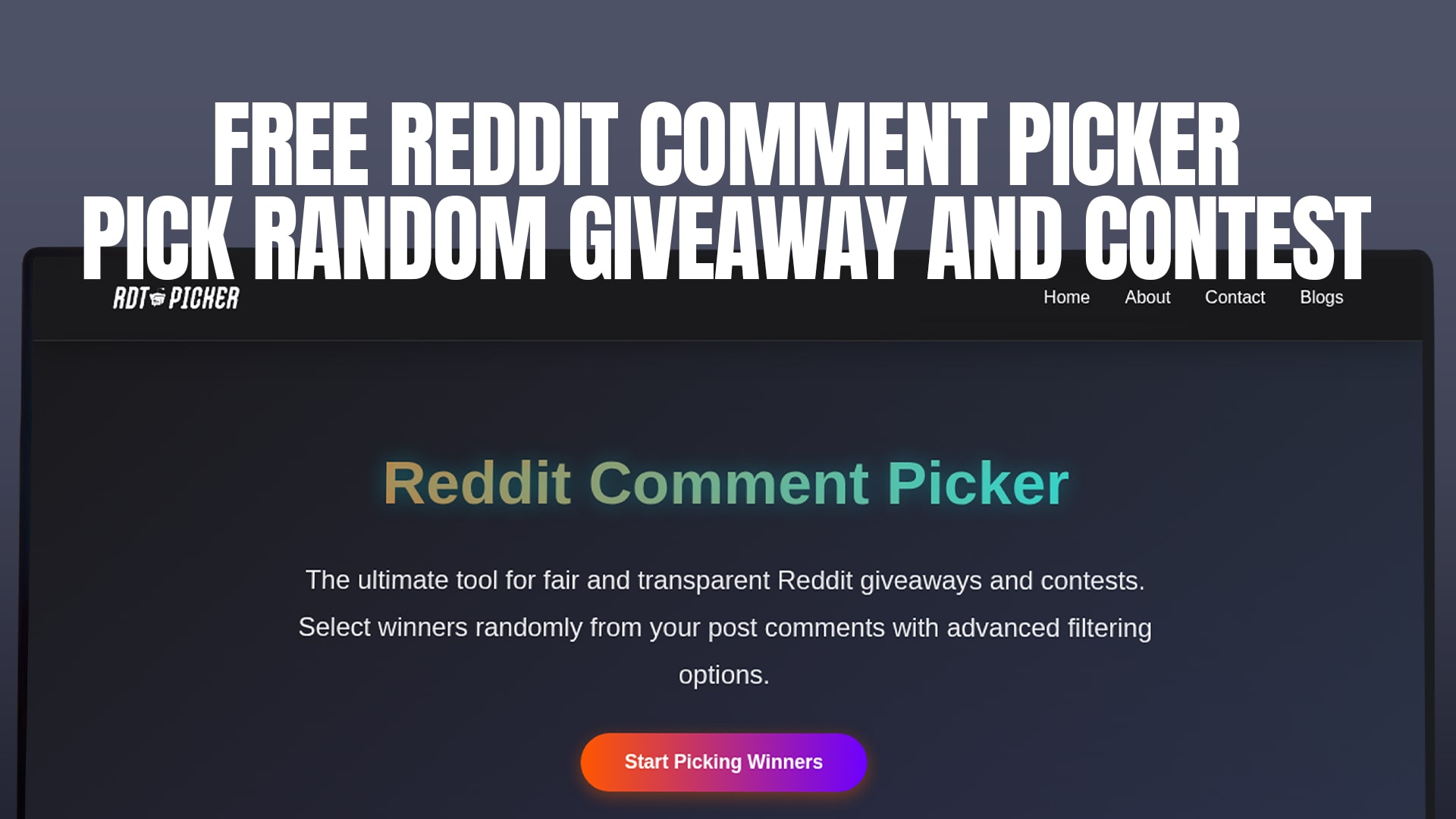 Free Reddit Comment Picker | Pick Random Giveaway and contest
