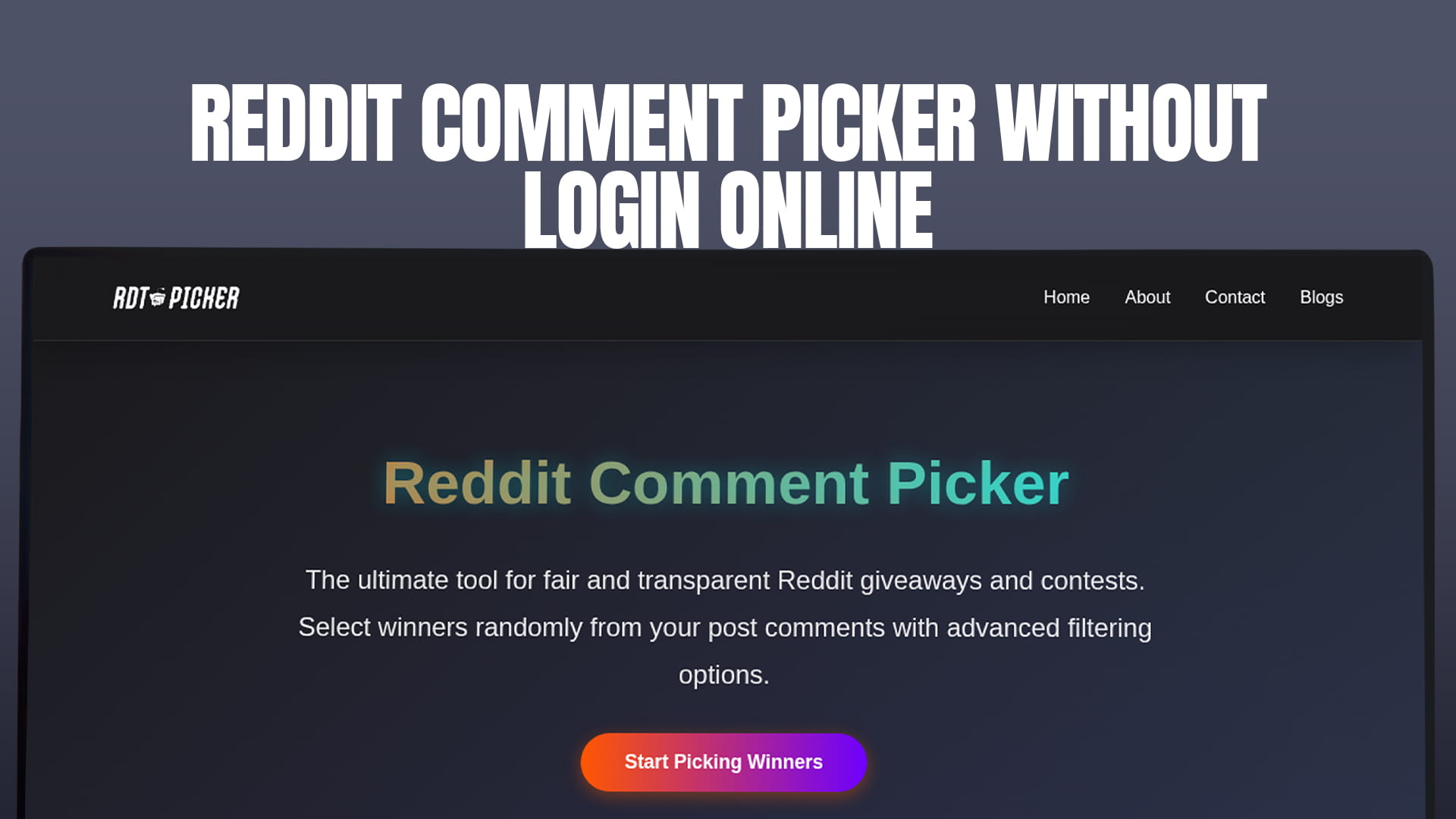 Reddit Comment Picker Without Login Online