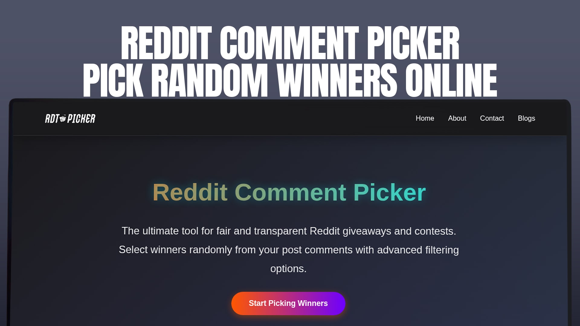 Reddit Comment Picker: Pick Random Winners Online