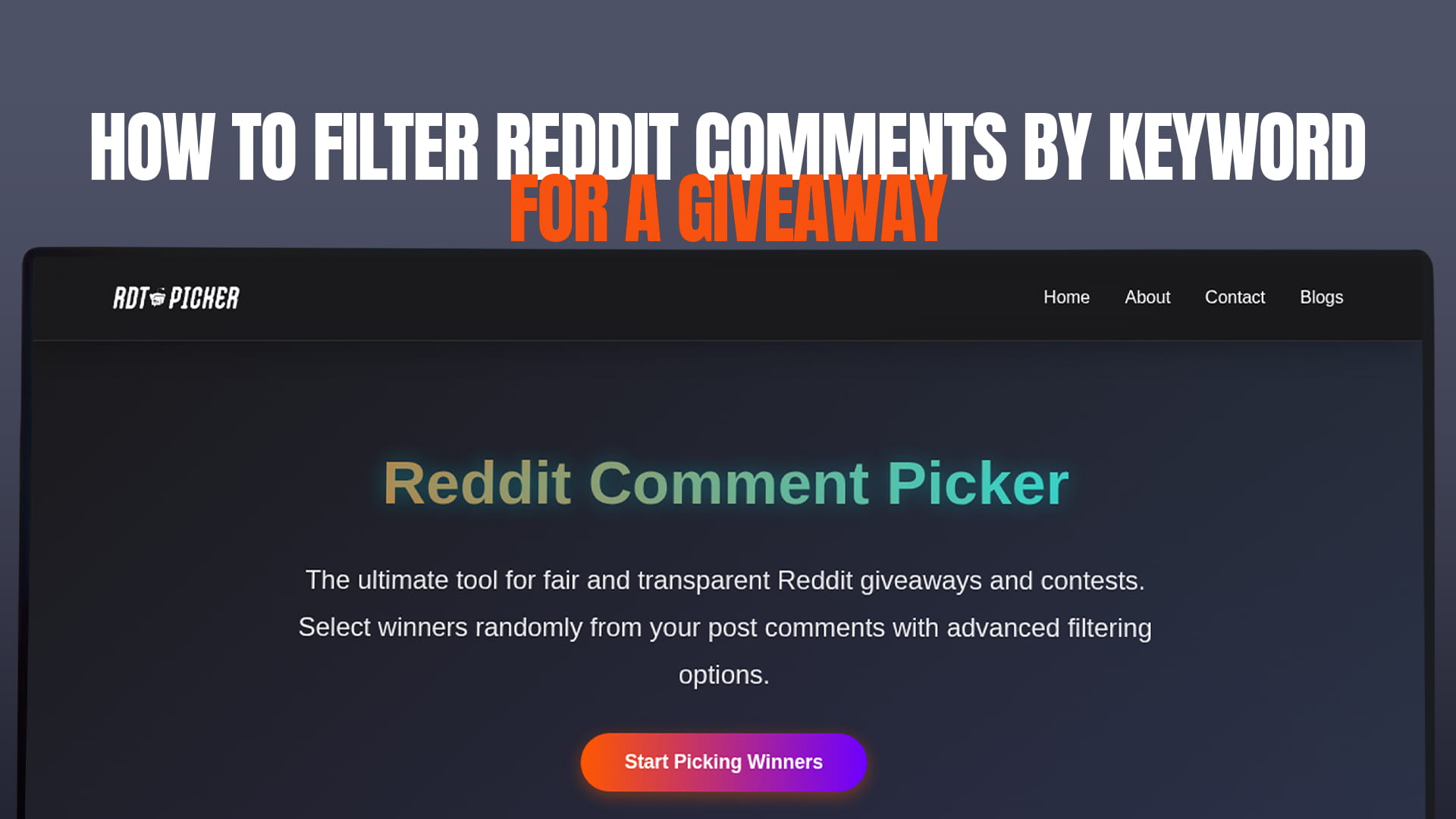 How to Filter Reddit Comments by Keyword for a Giveaway
