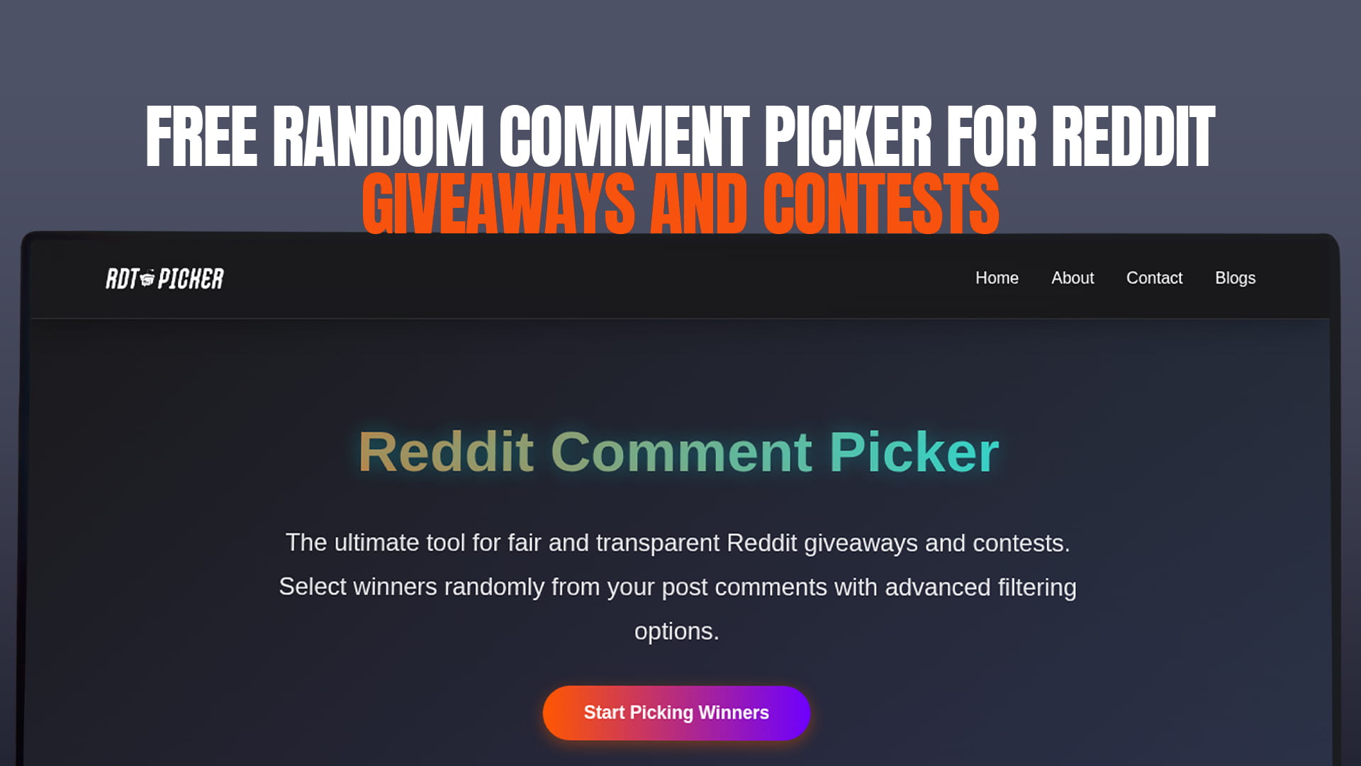 Free Random Comment Picker for Reddit Giveaways and Contests
