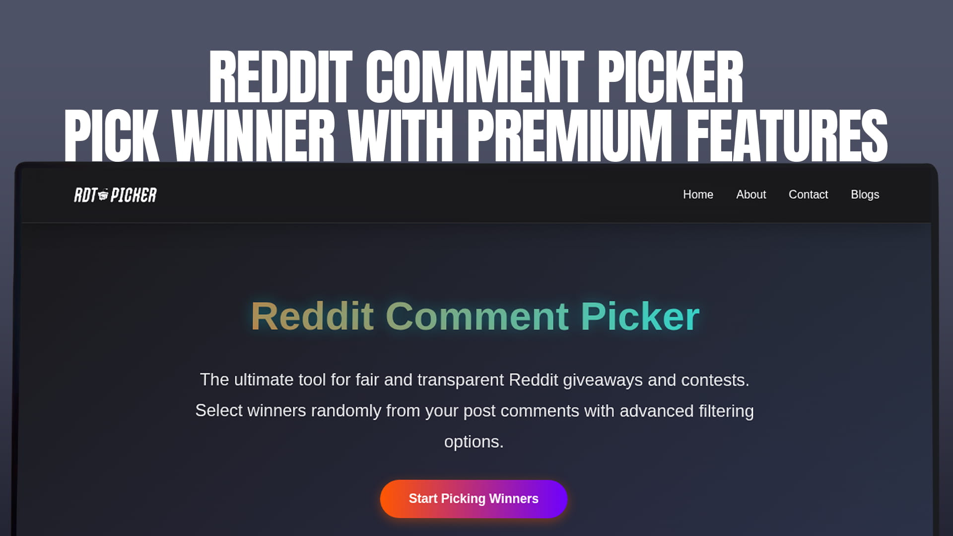 Reddit Comment Picker - Pick Winner with Premium Features