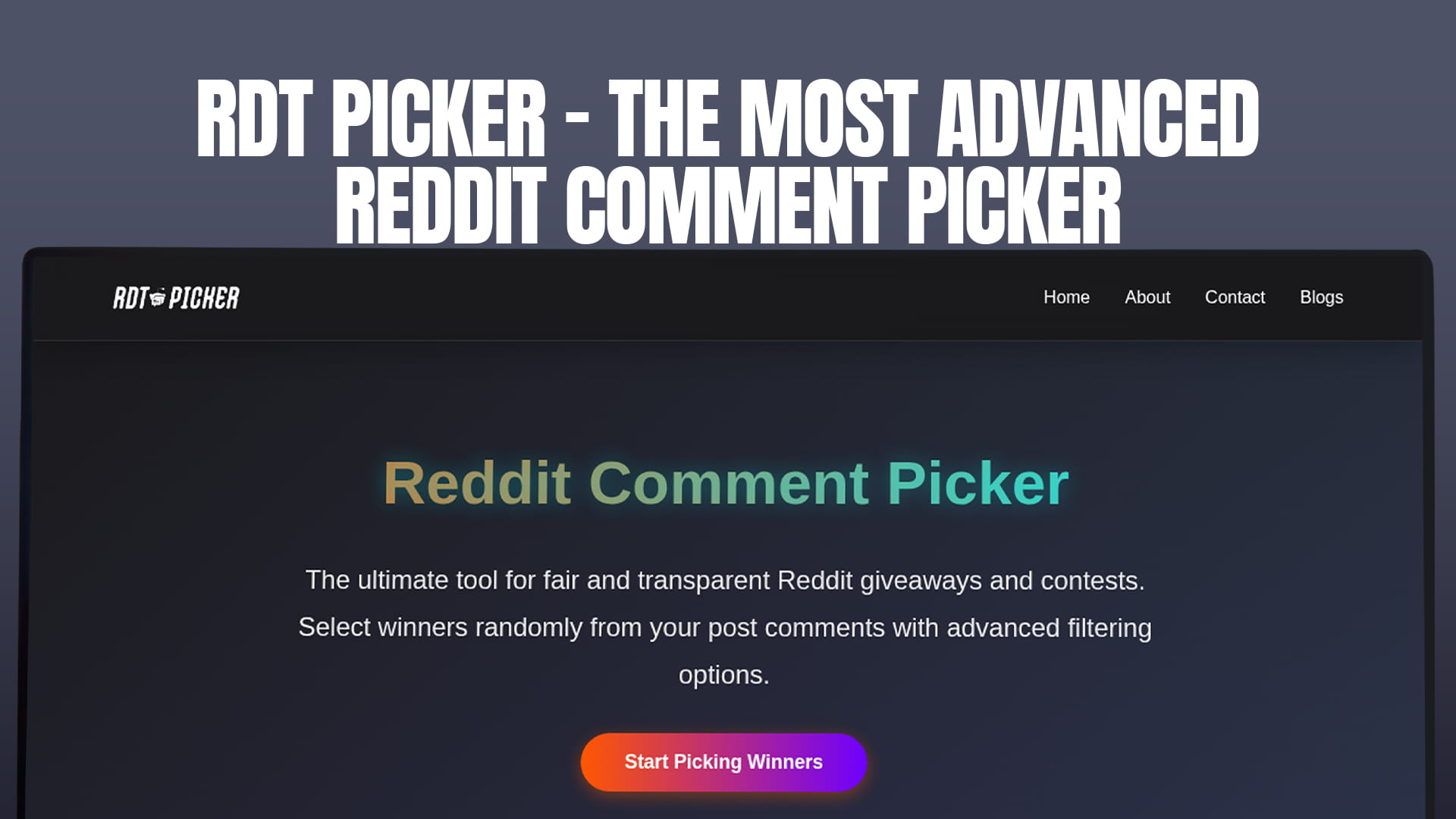 RDT Picker - The Most Advanced Reddit Comment Picker