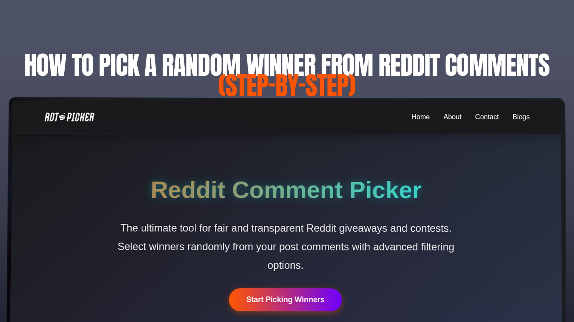 How to Pick a Random Winner From Reddit Comments (Step-by-Step)