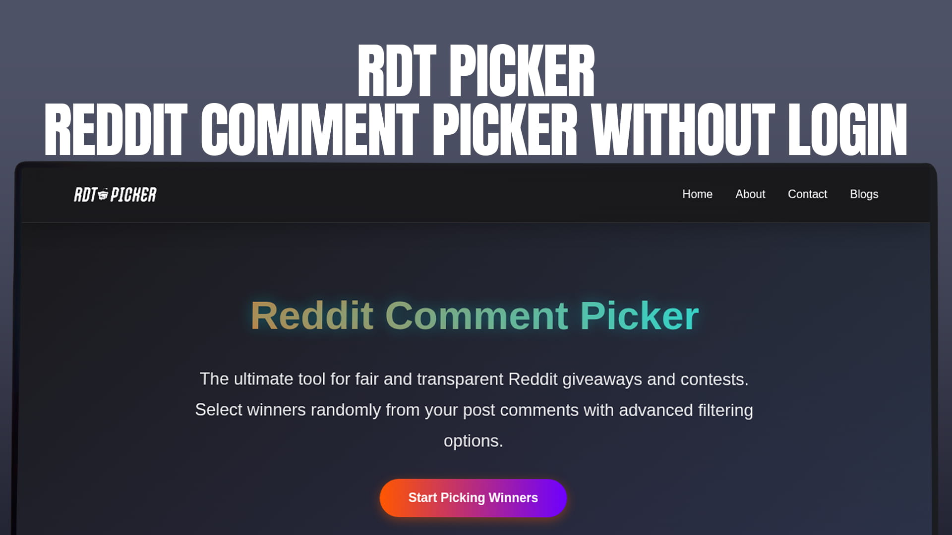 RDT Picker - Reddit Comment Picker without Login